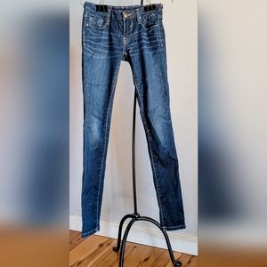 Vigoss Studio Women Sz 5/6 28. Dark Wash Mid Rise Stretch Jeans. Style #P6126A